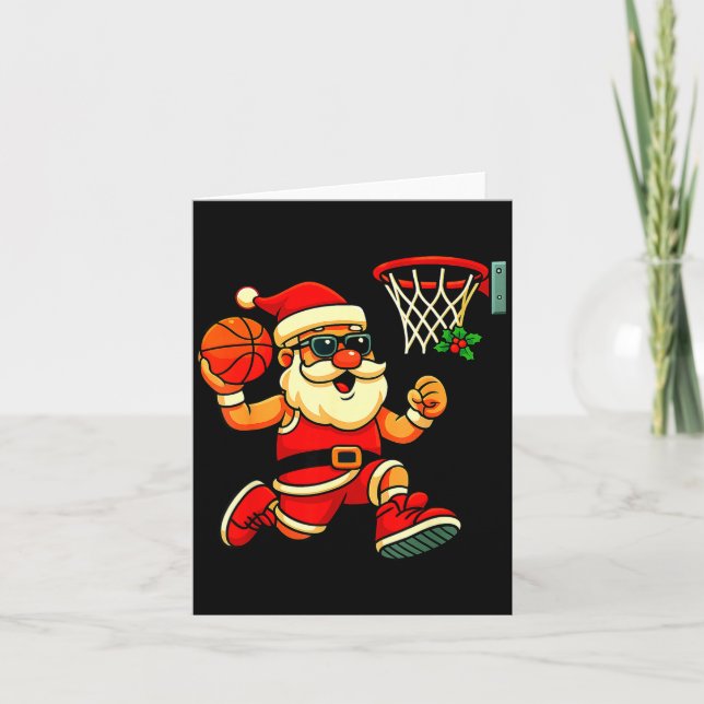 Carte Merry Swishmas Ugly Christmas Sweater Basketball C (Devant)