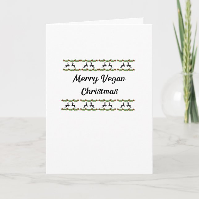 Carte Merry Vegan Christmas (Devant)