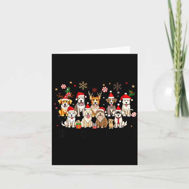 Carte Merry Woofmas Cute Christmas Dogs Merry Christmas  (Devant)