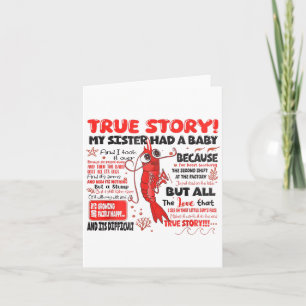 Carte Merveilleuse crevette Vraie Histoire Ma Soeur Avai