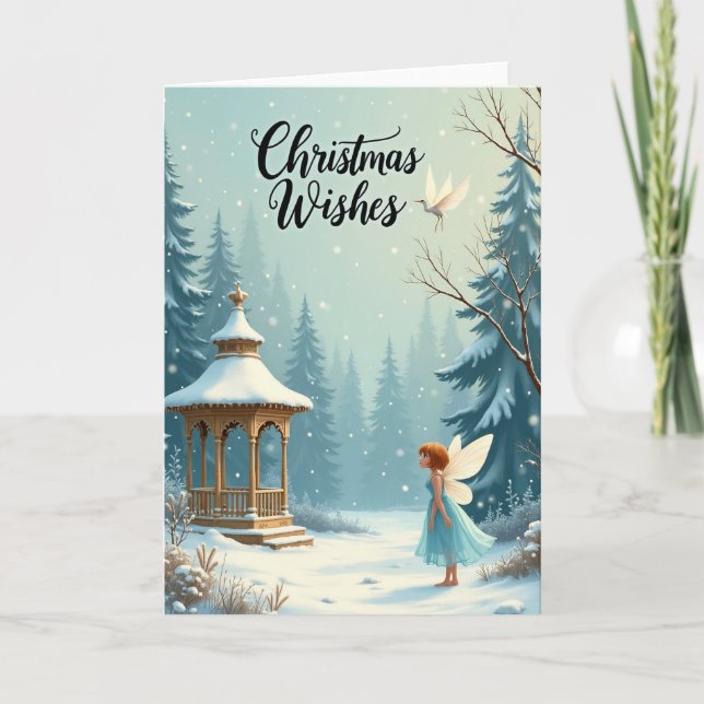 Carte Merveilleuse Fée d'Hiver (Devant)