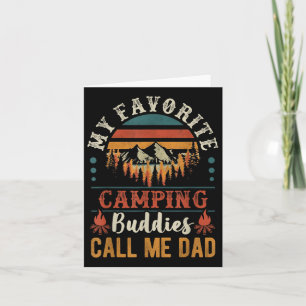 Carte Mes Amies De Camping Préférées Appelez-Moi Papa Fo