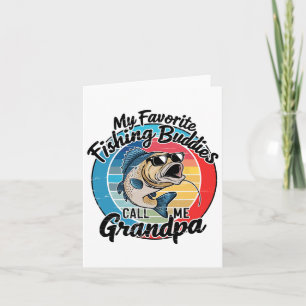 Carte Mes Amies De Pêche Préférées M'Appelent Grand-Père