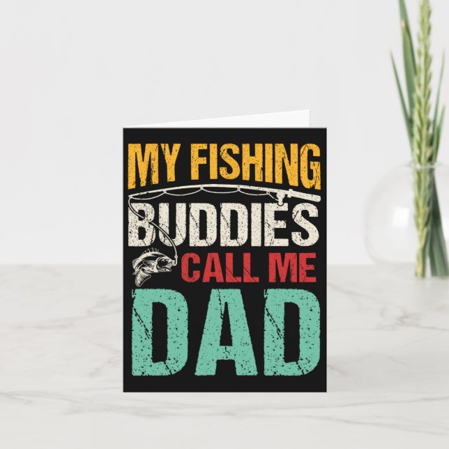 Carte Mes Amies De Pêche Préférées M'Appelent Papa Pêche (Devant)