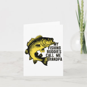 Carte Mes Amoureux De Pêche M'Appelent Grand-Père Pêcheu