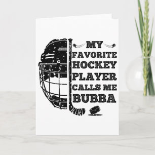 Carte Mes appels de hockey préférés m'appellent Bub Vint