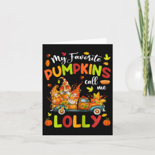Carte Mes citrouilles préférées m'appellent Lolly Truck