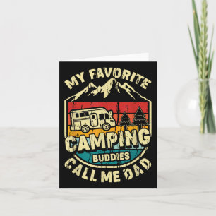 Carte Mes copains de camping préférés m'appellent Papa V