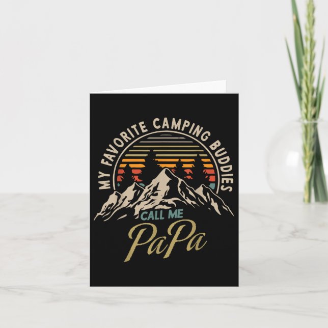 Carte Mes copains de camping préférés m'appellent Papa V (Devant)