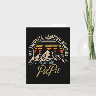 Carte Mes copains de camping préférés m'appellent Papa V
