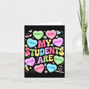 Carte Mes élèves sont gentilles Valentine enseignante fo