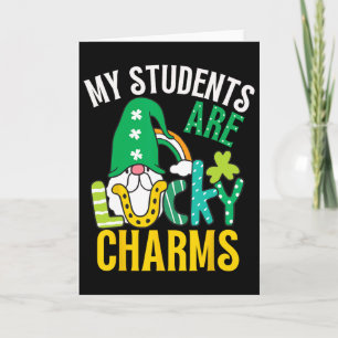 Carte Mes élèves sont mes charmes porte-bonheur Professe