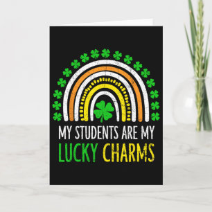 Carte Mes élèves sont mes charmes porte-bonheur Professe