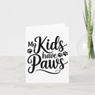 Carte Mes Enfants Ont Des Pailles Drôle Adulte Chien Cit