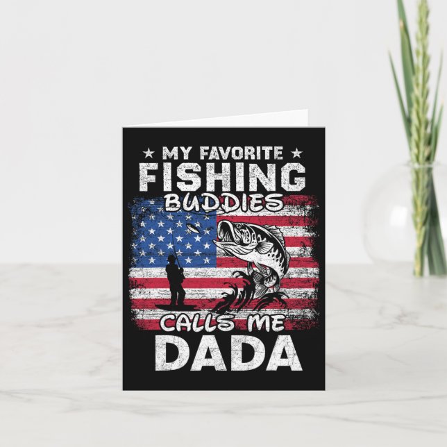 Carte Mes Épouses De Pêche Préférées M'Appelle Dada Fish (Devant)