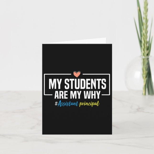 Carte Mes Étudiants Sont Mon Principal Istant - Retour À (Devant)