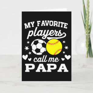 Carte Mes Joueurs Favoris M'appellent Papa Soccer Softll