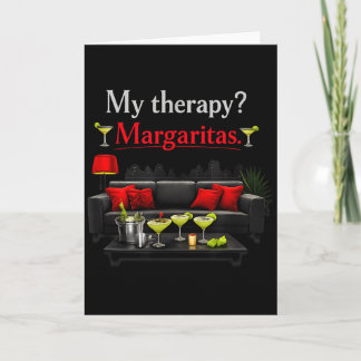 Carte Mes margaritas de thérapie. conception de salon d'
