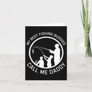 Carte Mes Meilleurs Copains de Pêche M'appellent Papa Fê