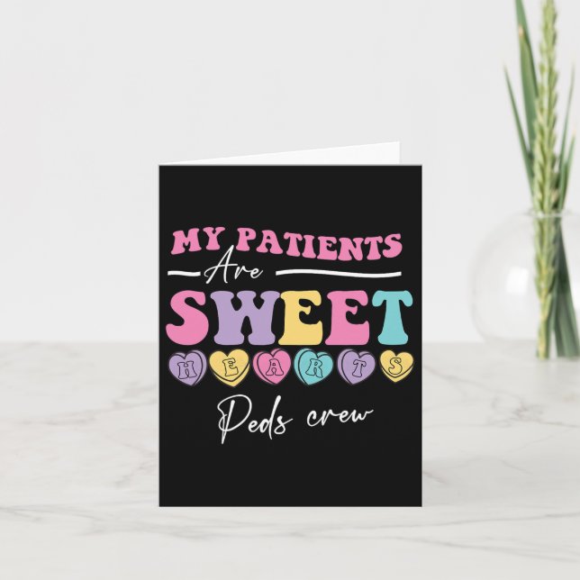 Carte Mes patients sont des cœurs doux Pédiatre Valentin (Devant)