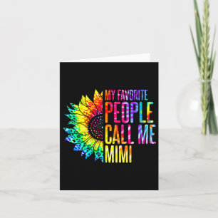 Carte Mes personnes préférées m'appellent Mimi Grandma S