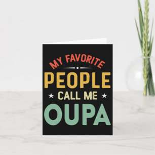 Carte Mes personnes préférées m'appellent Oupa Vintage O