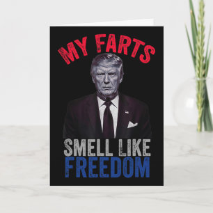 Carte Mes pets sentent comme le 14 juillet drôle Trump p