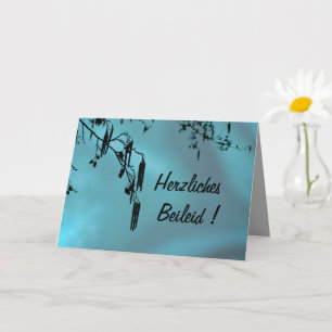 Carte Mes sincères condoléances !