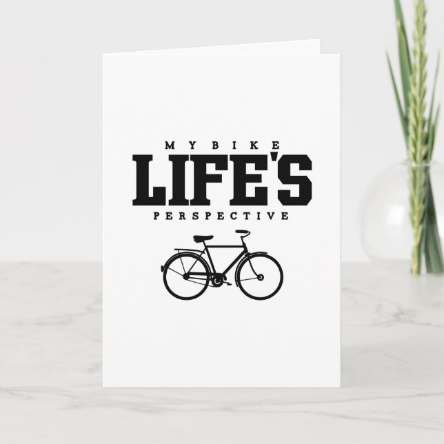 CARTE MES VÉLOS - LA PERSPECTIVE DE LA VIE (Devant)