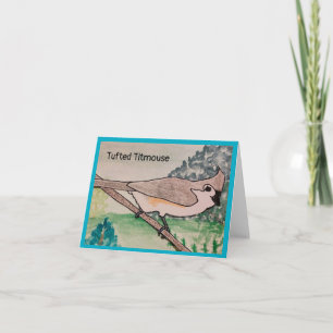 Carte Mésange à tête noire  
