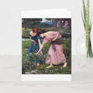 Carte Mesdames Picking Roses, John William Waterhouse