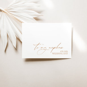 Carte Message "À Mon Nephew Le Jour De Son Mariage