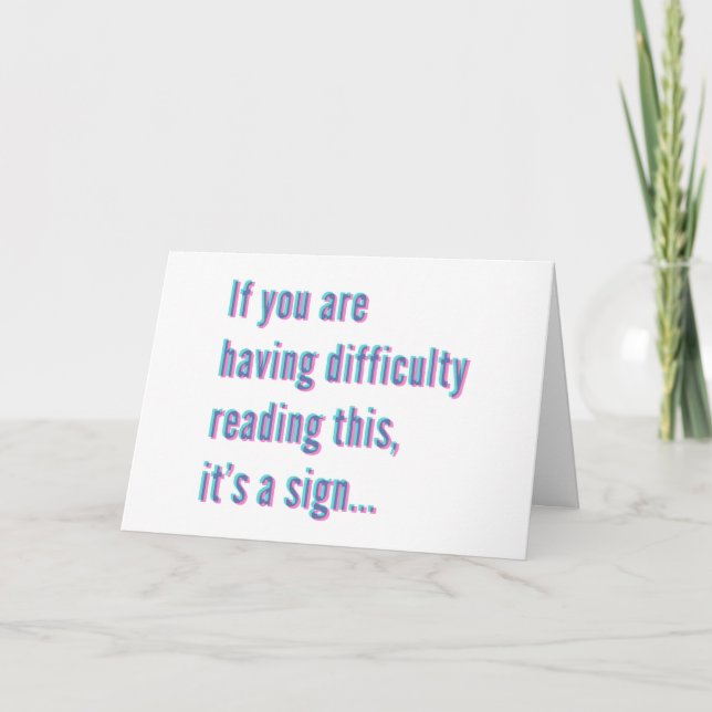 Carte Message d'anniversaire Dizzy Happy Birthday (Devant)