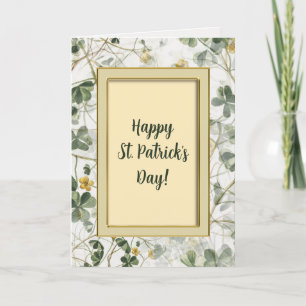 Carte Message de la Saint-Patrick modifiable
