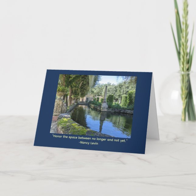 Carte Message Inspirant Jardins Vizcaya (Devant)