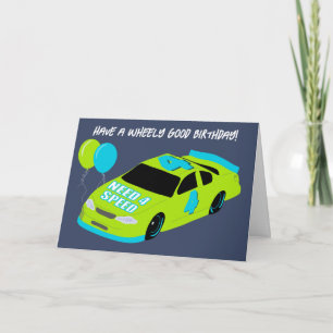 Carte Message personnalisé garçons 4e anniversaire