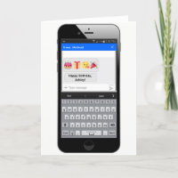 Message textuel de téléphone - joyeux anniversaire