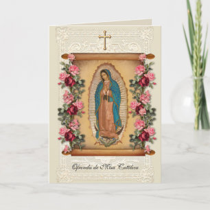 Carte Messe catholique espagnole : prière
