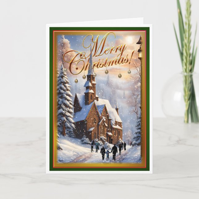 Carte messe de Noël (Devant)