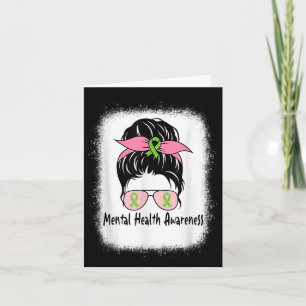 Carte Messy Bun Mental Health S Cadeau Mental Health Awa