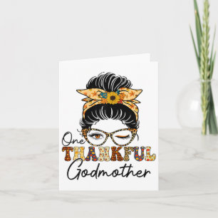 Carte Messy Bun One Thankful Godmère Automne Merci