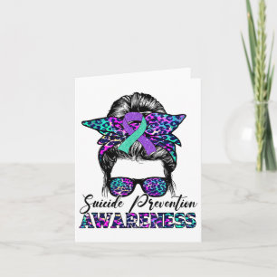 Carte Messy Bun Prévention Suicide Sensibilisation Rib S