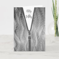 Métal brossé avec Zipper pour Anniversaire