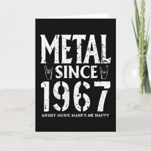 Carte Metal Gift Birthday Vintage 1967