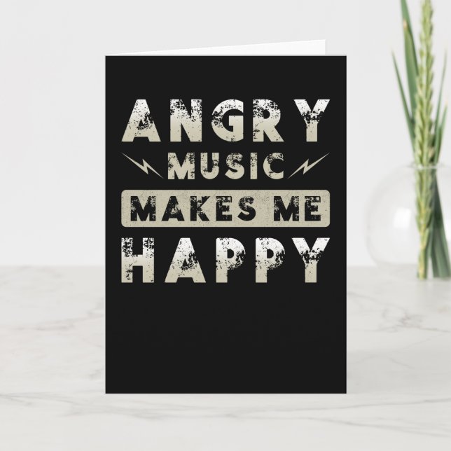 Carte Metal Music Angry Music (Devant)