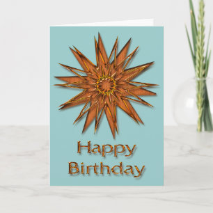 Carte Metallica Shiny et Satin Starburst Anniversaire