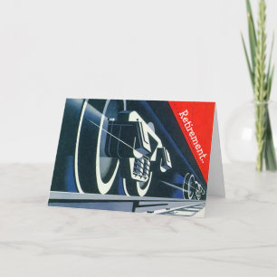 Carte Métaphore du chemin de fer de retraite Vapeur sur 