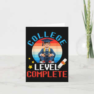 Carte Mete Garçon Diplôme Gamer Niveau Niveau Complet S