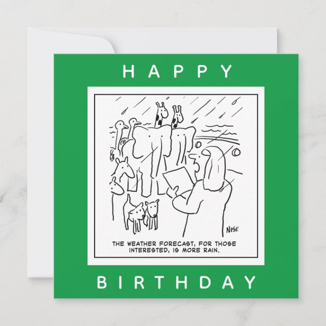 Carte Météo à l'arche de Noah. Théologique (Devant)