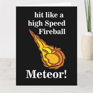 Carte Météore Étoile Filante Boule de Feu Météore